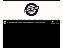 Tablet Screenshot of okbarcelonatours.com